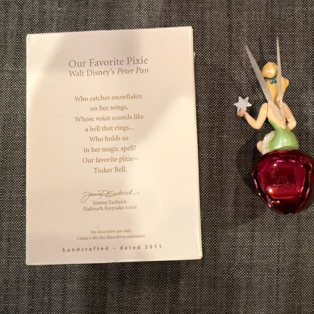 Tinker Bell Ornament, Our Favorite Pixie, Disney 2011, Hallmark Keepsake - Picture 2 of 3